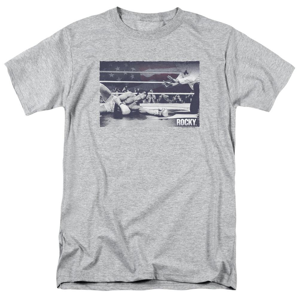 26 Rocky American Will T Shirt Mens Licensed Boxing Movie Balboa Creed Sport Gray Unisex T-Shirt M