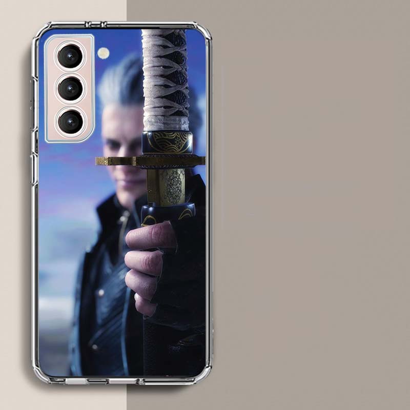 D-Devil May Cry DMC Phone Case For Samsung Galaxy S25 Edge S24 S23 FE S21 S20 S10 Plus S22 S26 Ultra Cover Clear Cases TPU Capa