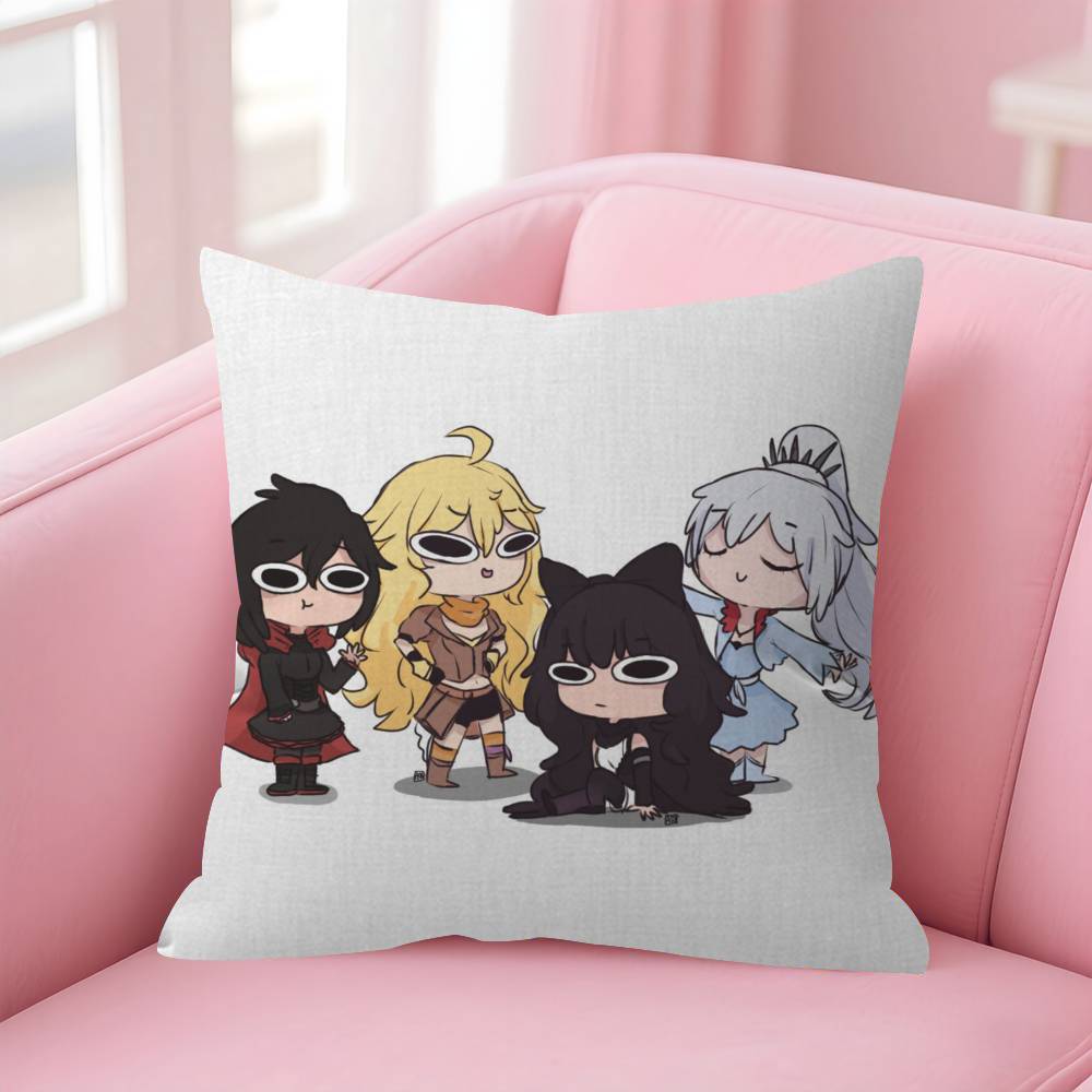 Logo R-R-Rwby-Y Anime Personalized Pillow Cover Kids Bedroom Wild Party Decor Pillowcase Kid Birthday Shower Gift