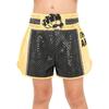 Boxershorts für Kinder (Jungen und Mädchen) mit elastischem Bund, glänzenden Pailletten, Farbblockmuster und Seitenschlitzen