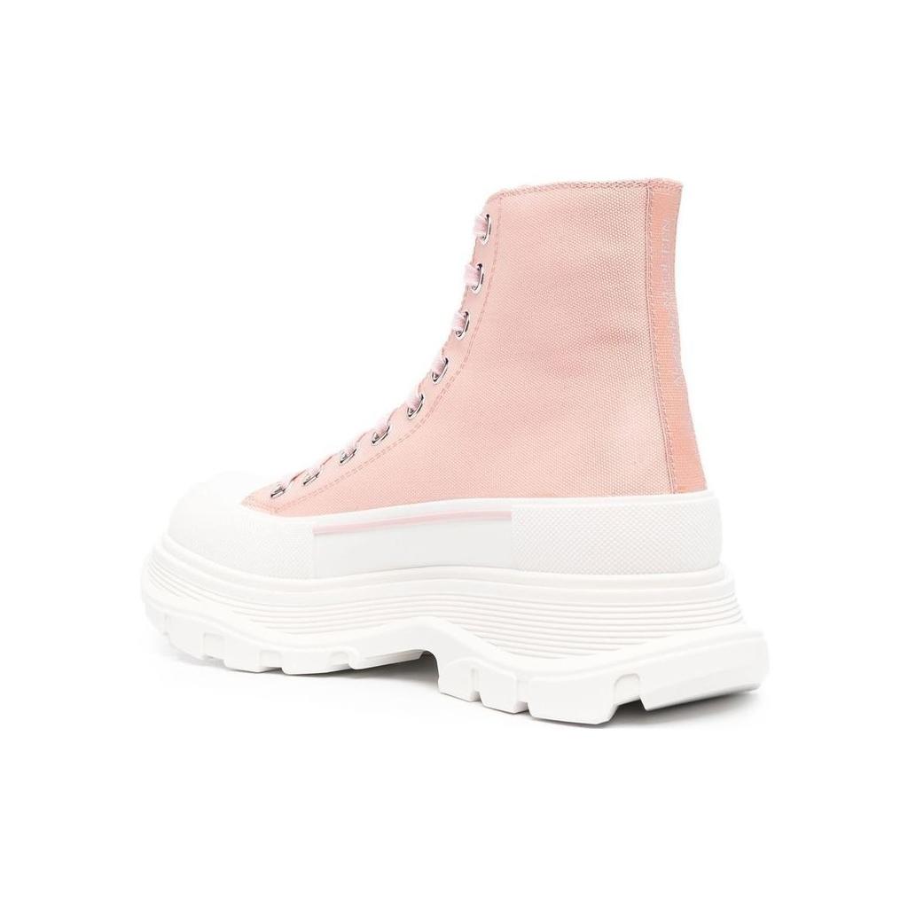 (WMNS) Alexander McQueen Tread Slick Boots 'Pink White' Women's 697080W4LR19243