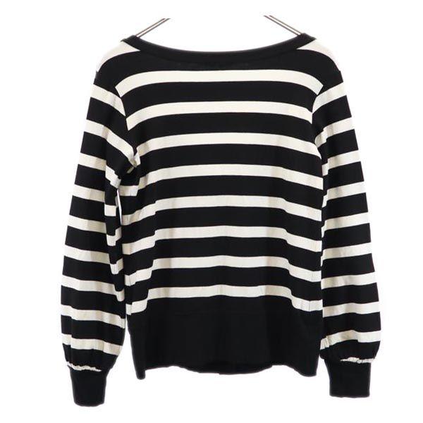 Marimekko Cardigan manches longues bordure Mélange Rayonne XS Blanc x noir Femme Occasion
