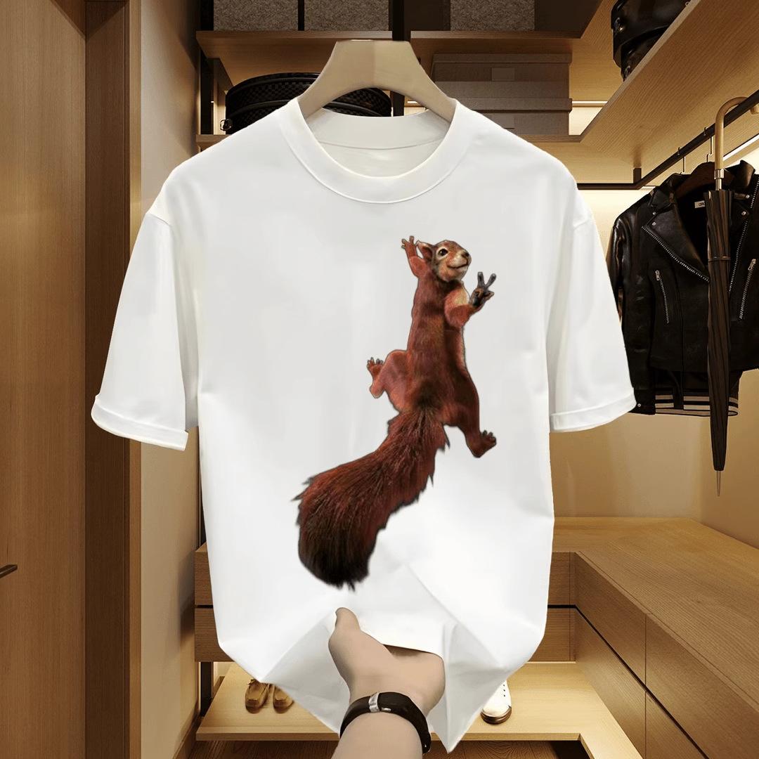 

Летняя мужская женская футболка с круглым вырезом, коротким рукавом и принтом, дышащие спортивные топы 3XL