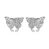Diamond Butterfly Ear Clips Women'S Lamp Luxury Niche Design High-End Temperament No Ear Piercings Ear Bone Clips Earrings