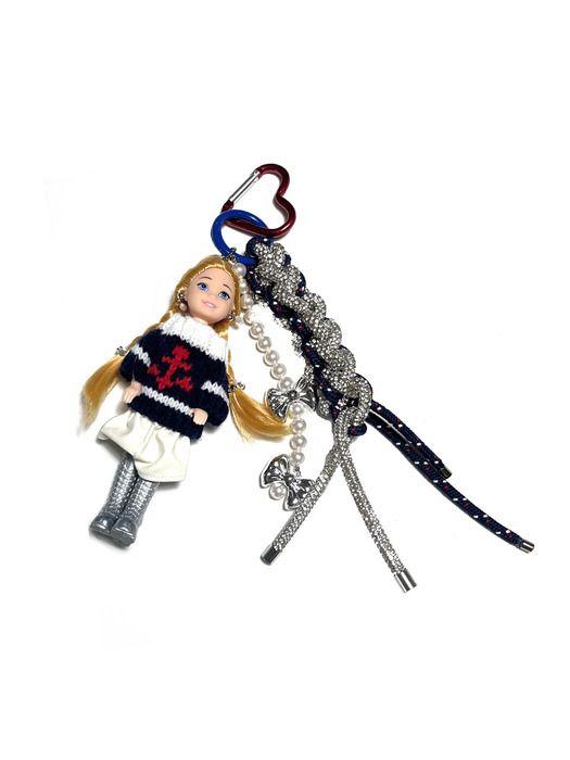 Sophiamor Beautiful doll keychain_navy