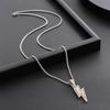 Blitz Halskette - Herren Titanstahl Halskette mit Diamant-Intarsien Nicht verblassend Hochwertiges und Vielseitiges Trendiges Hip-Hop Accessoire