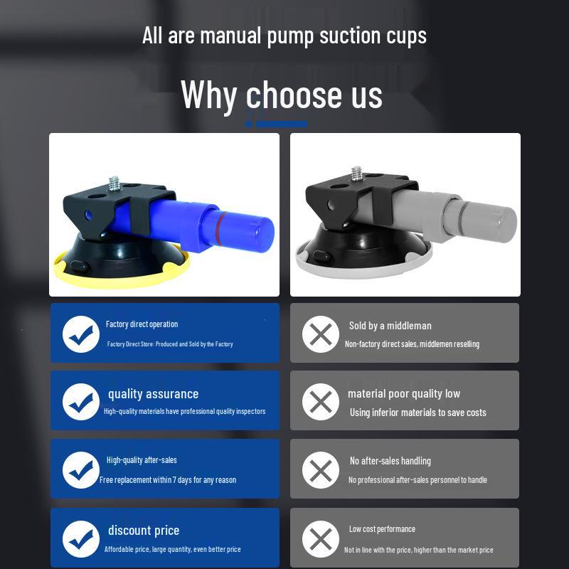 3", 4.5", 6" Vacuum Suction Cup Air Pump for Photography & Car Dent Repair