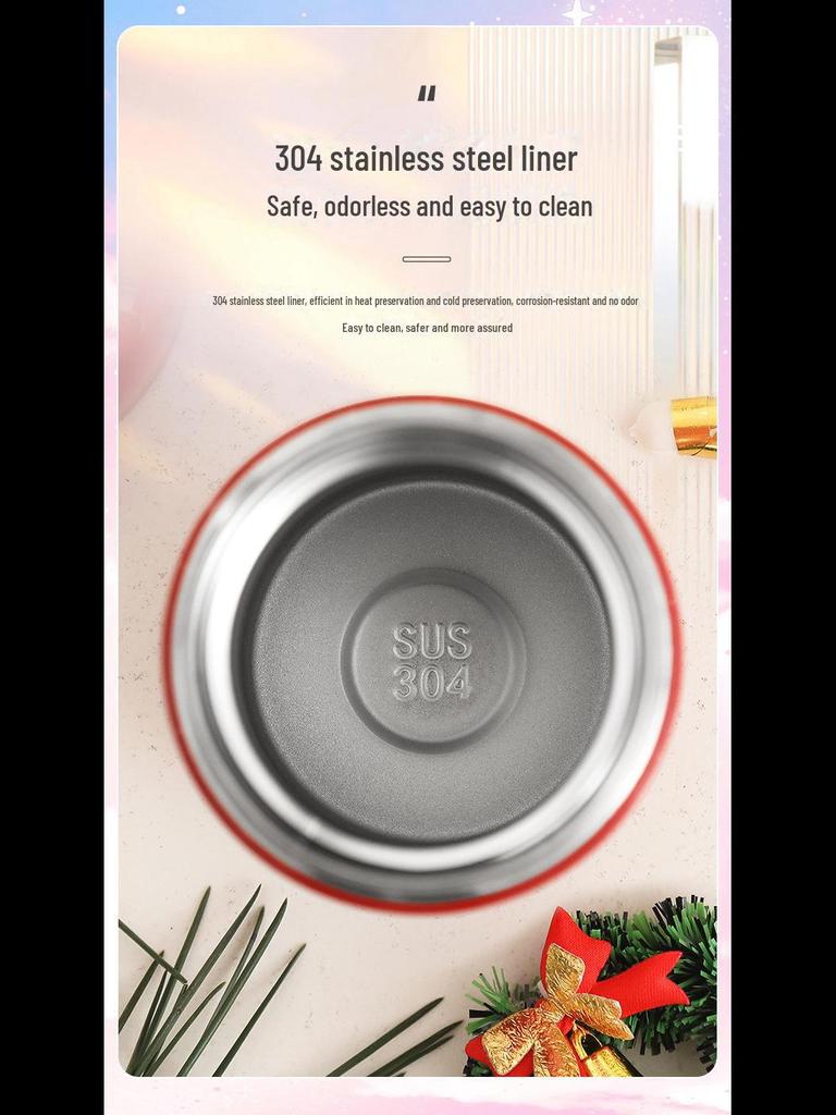 Mini-Thermosbecher aus Edelstahl 304 mit Sternenhimmel-Modisch und kompakt mit Logo