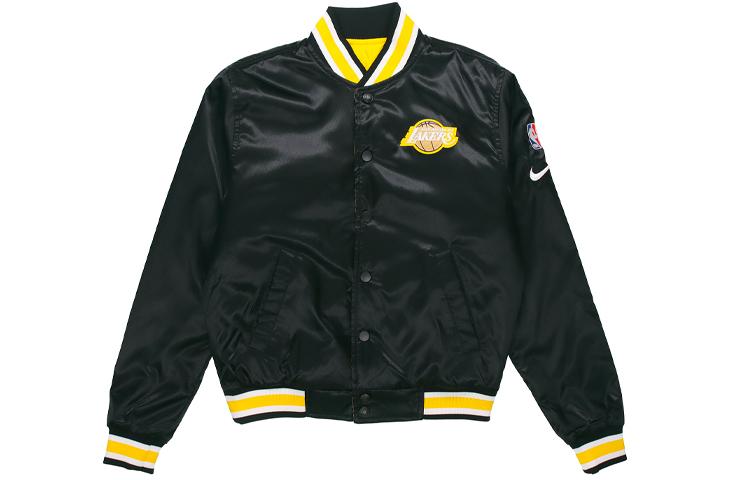 Nike Jackets Men s Black Baseball Collar Moderate Reversible CU8099-010 S