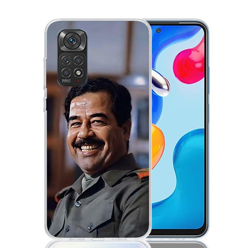 Etui Fashion Saddam Hussein Iraq Arabic Phone Case For Xiaomi Redmi Note 15 14 13 12S 12 Pro Plus 11S 11E 11 11T 10S 10 Art Soft