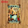 Vintage Metal Sign Life Is Short Wall Decor Barber Shop Gift