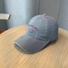 Fashion Hat retro washed Korean version TH letter embroidered baseball hat, thin and age-reducing face, small sunshade cap woman