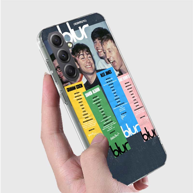 Blur Band Phone Case for Samsung A16 A26 A36 A56 A17 A37 A57 A07 A06 A02S A03 A04S A05S Galaxy Note 20 10 A50S A71 A51 A31 A30 A