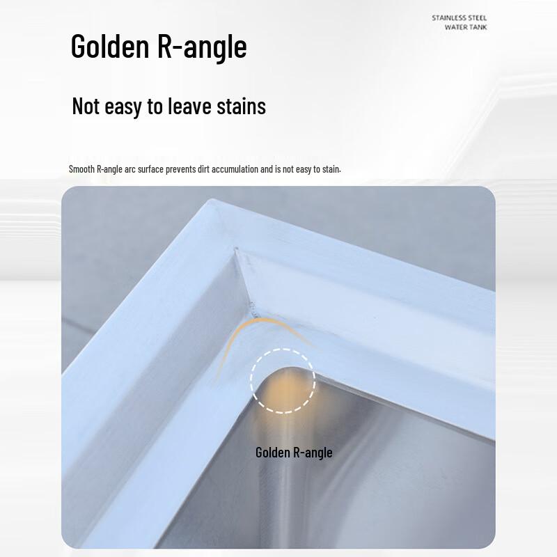 ZISIZ Single Bowl Stainless Steel Sink