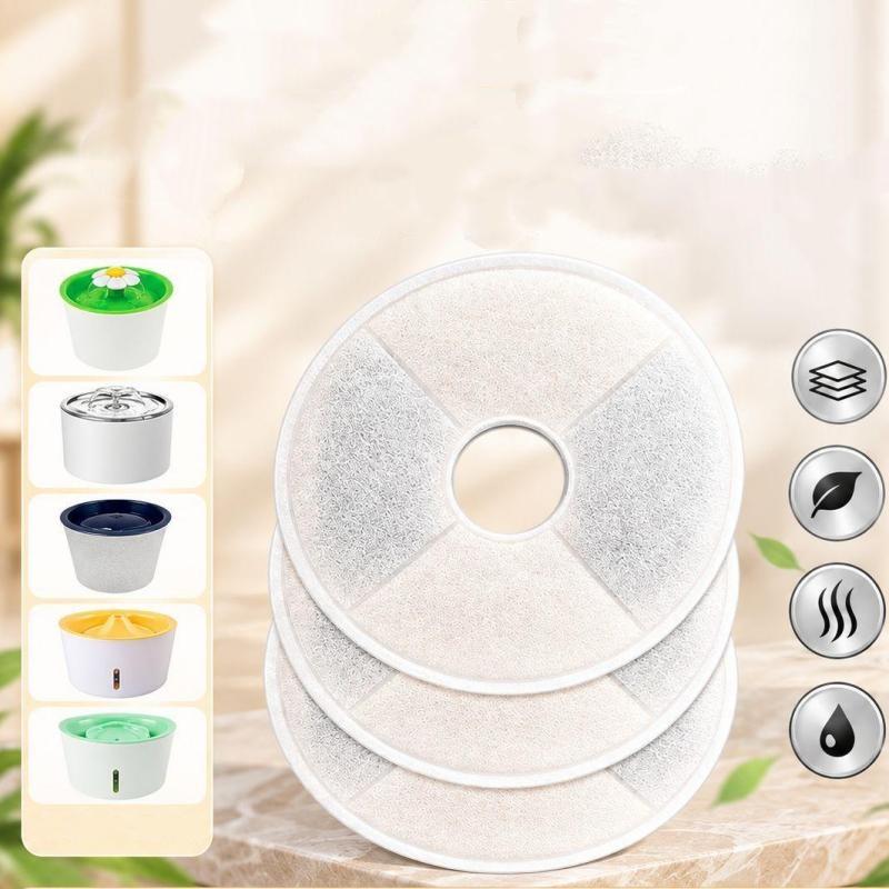 1/6/12 Stück Ersatzfilter für Katzen- und Hundetrinkbrunnen Aktivkohle Ersetzbare Filter Brunnen Spender Futterspender