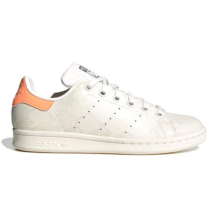 Adidas Stan Smith Snakeskin Core White Beam Orange GS HP9723