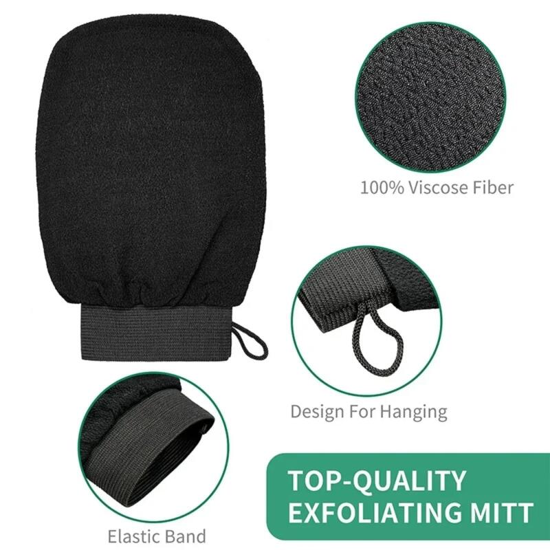 Bath Scrub Glove Exfoliating Body Facial Tan Massage Glove Exfoliator Glove Random Color Bath Shower Wash