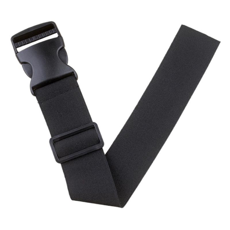 Justerbart tjockt elastiskt bandage med plastspänne