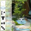 Hanging Bird Bath Fountain Hummingbird Feeder Water Fountain DIY Water Landscaping Fountain Garden Decoration for Outdoor Patio