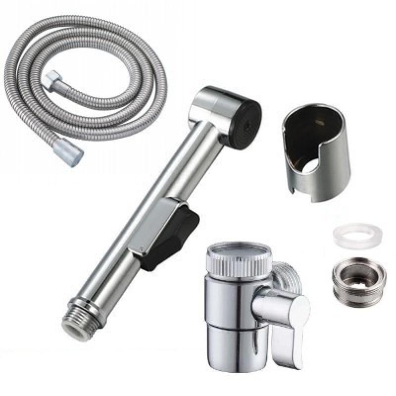 Handheld Diy Bathroom Shower Toilet Bidet Sprayer Cleaner Head Hook Holder Water Hose Faucet Cleaning Single Spray Gun Clean Nozzle Tool Switch