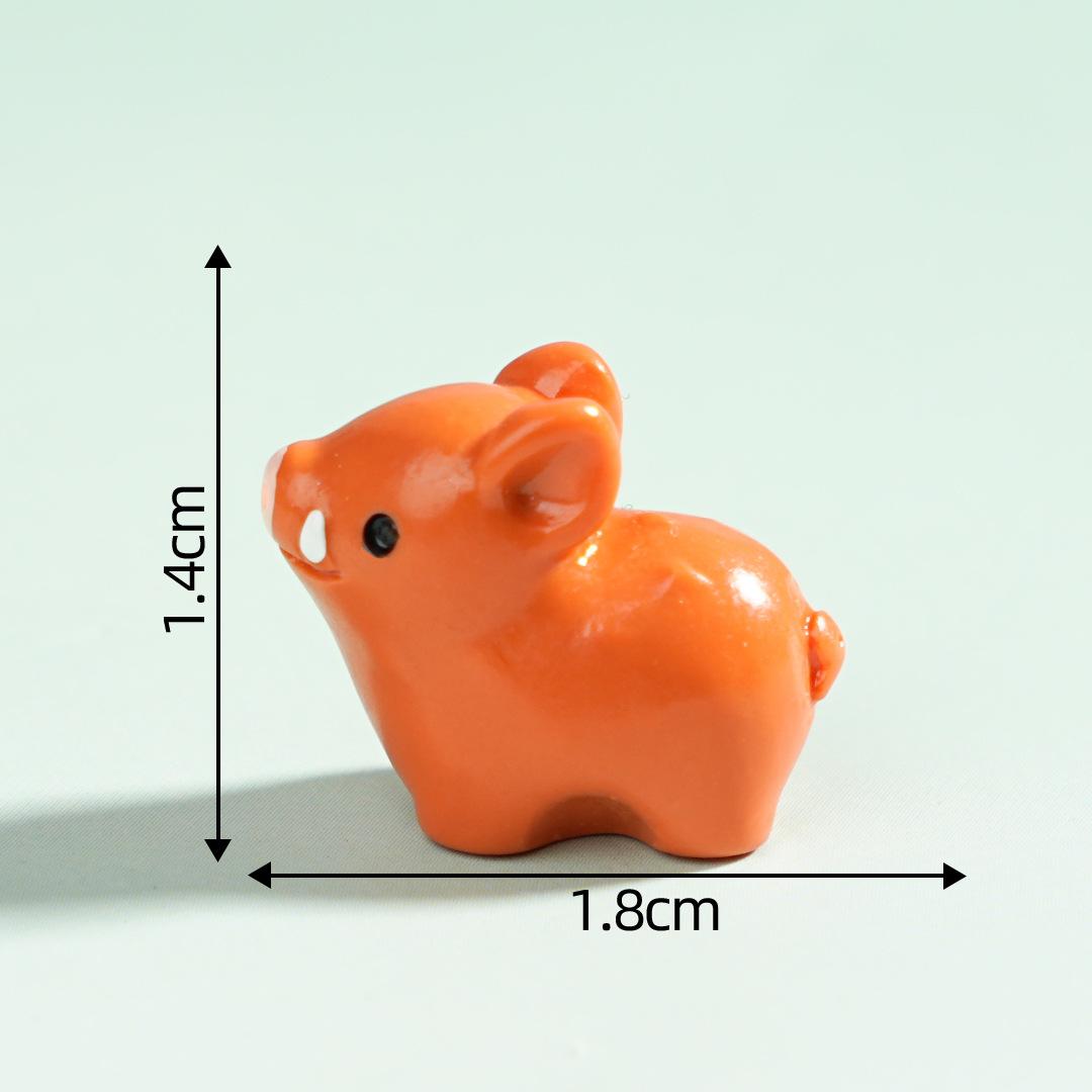 

10-100PC Micro Pig Figurine Resin Ornaments Miniature Model Mini Animal Statue Bonsai Decoration Garden DIY Dollhouse Home Decor 100pcs