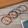 Fashion Women Gold Plated Lover Bracelet Bangle Leather Chain With Love STAINLESS STEEL Clasp Pan Bracelet Bead Charms Bracelet
