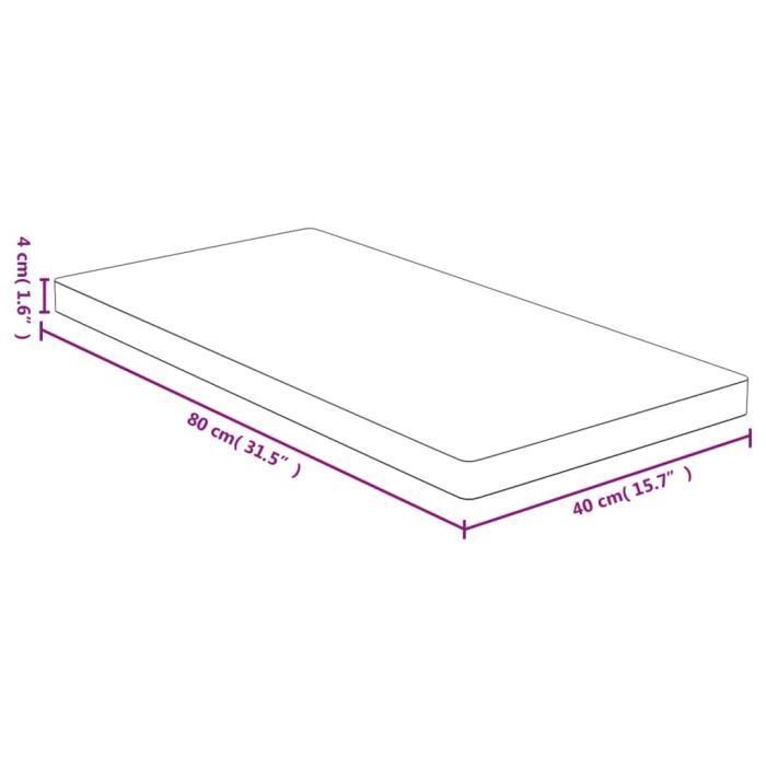 VidaXL Table Top 40x80x4 Cm Bamboo 352718