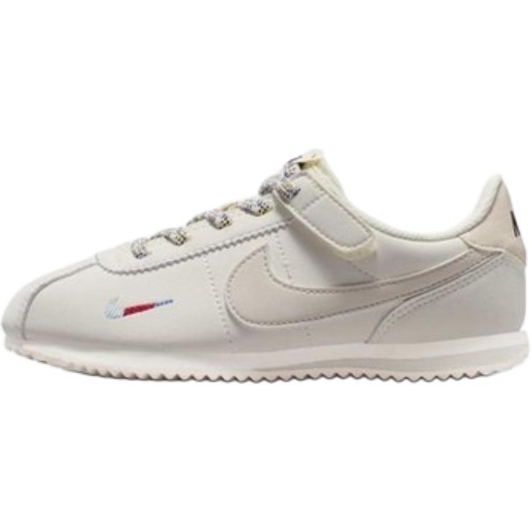 

Nike Cortez EasyOn PS Мягкий жемчужный Светлый орехово-коричневый Детские кроссовки Кремовый Кометно-синий Бургундский-крэш IH7661-001 28