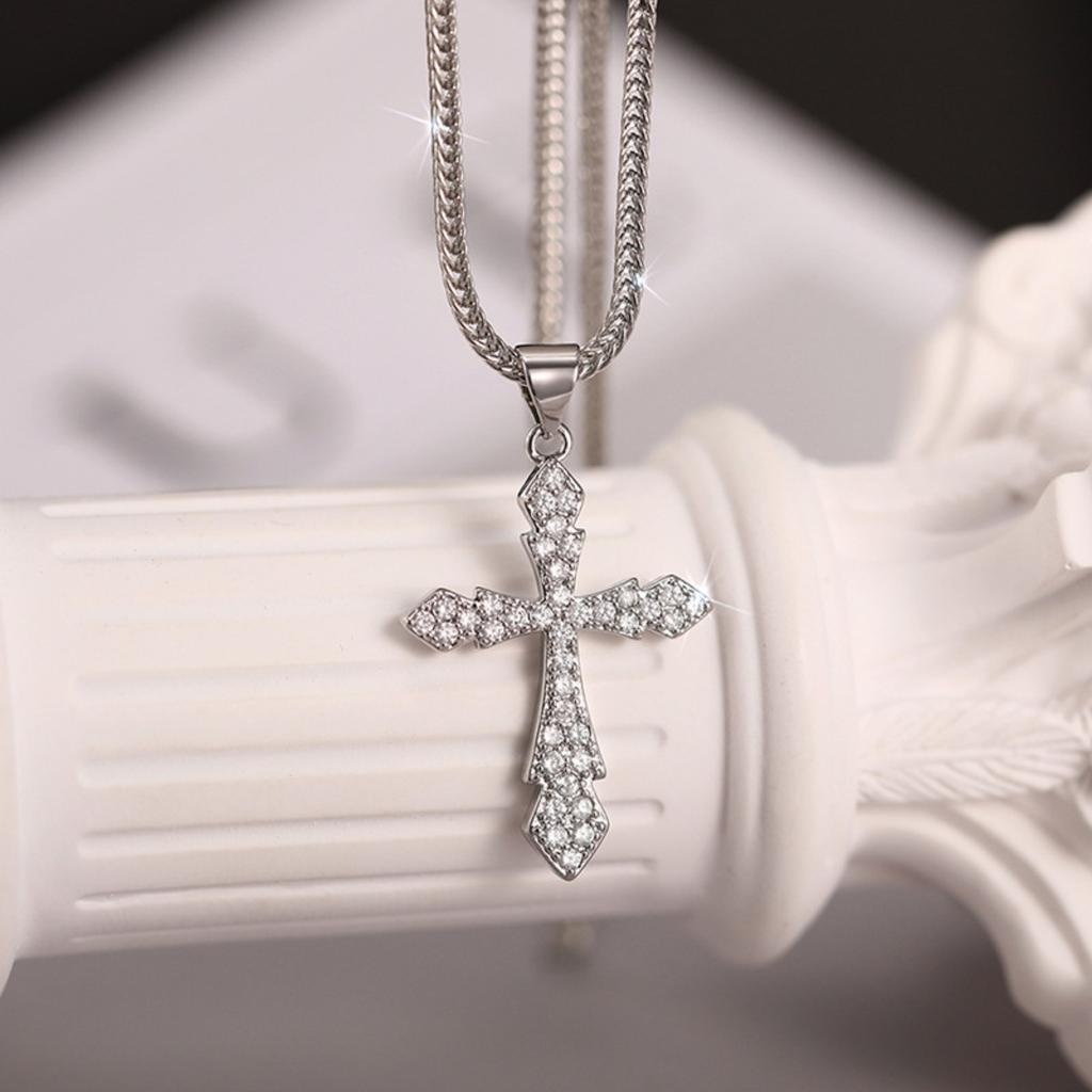 Ins Style Vintage Cross Shaped Dainty Clavicle Necklace