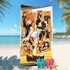 Beach Towel with Haikyu Pattern - soft,absorbent,machine washable Lightweight&Modern,swimming,Travel Essentials