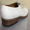 White Dress Business Shoes Size 24.0 6 Leather Goodyear Welted White High Heel(USED)