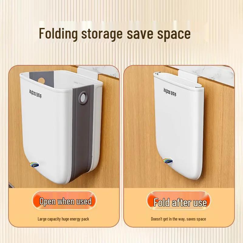 Jia Bangshou 8L Foldable Wall-Mounted Trash Can