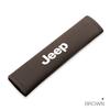 2Pcs Leather Car Seat Belt Shoulder Pad Safety Strap Cover For Jeep Grand Cherokee Wrangler JK Gladiator Compass Renegade Recon AMU1