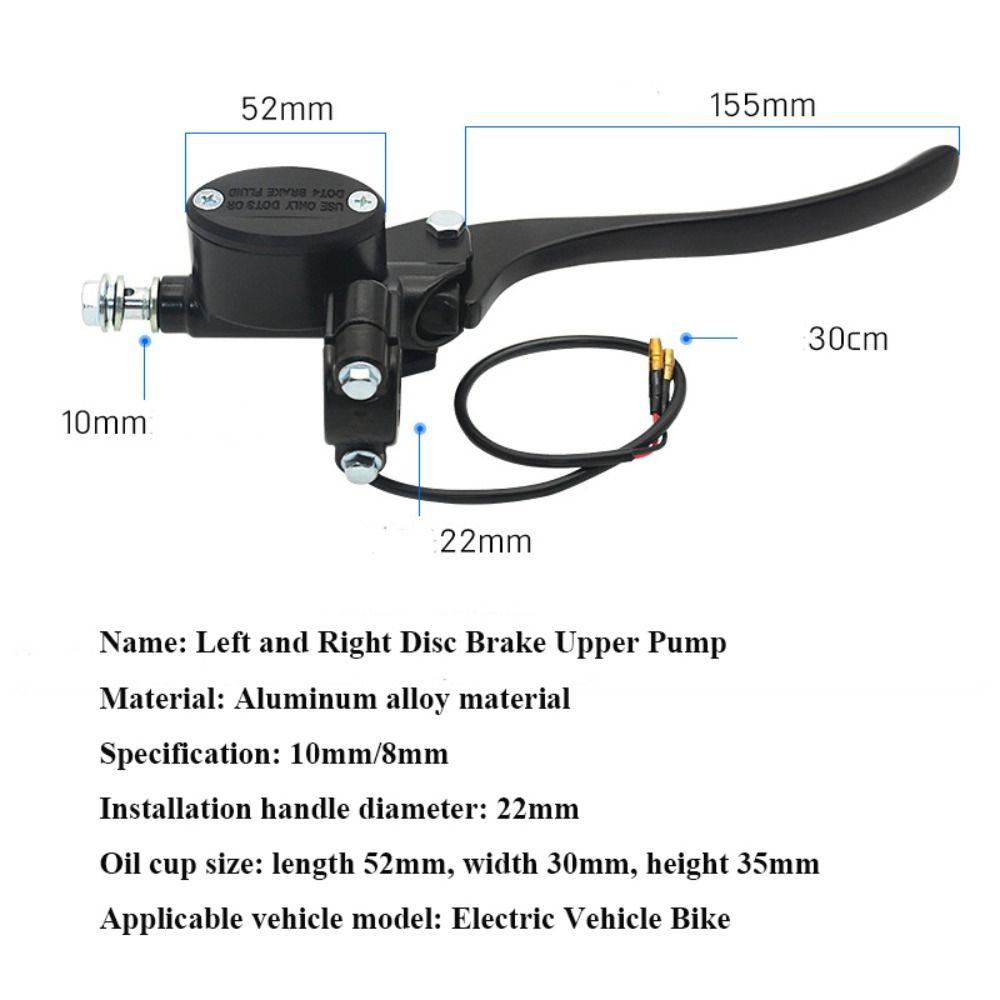 Universal Electric  Disc Brake Black Oil Brake New Electric Vehicle Accessories