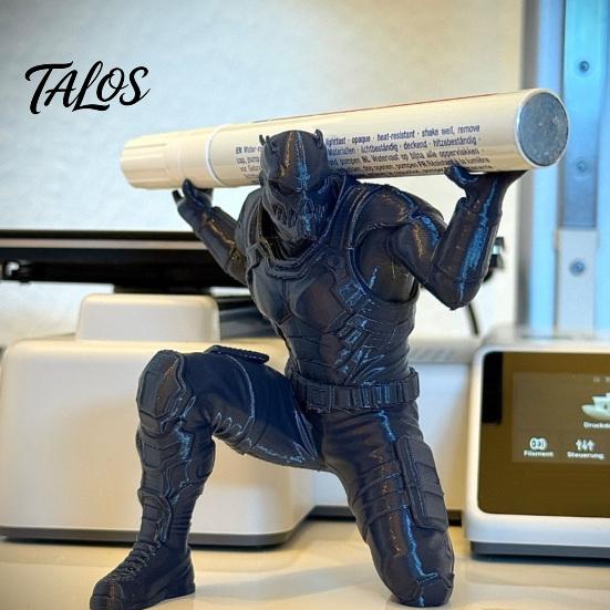 Tactical Hero Pen Stand, 3D Printed Desk Organizer, Action Figure Pencil Holder for Office, Collectible Gift