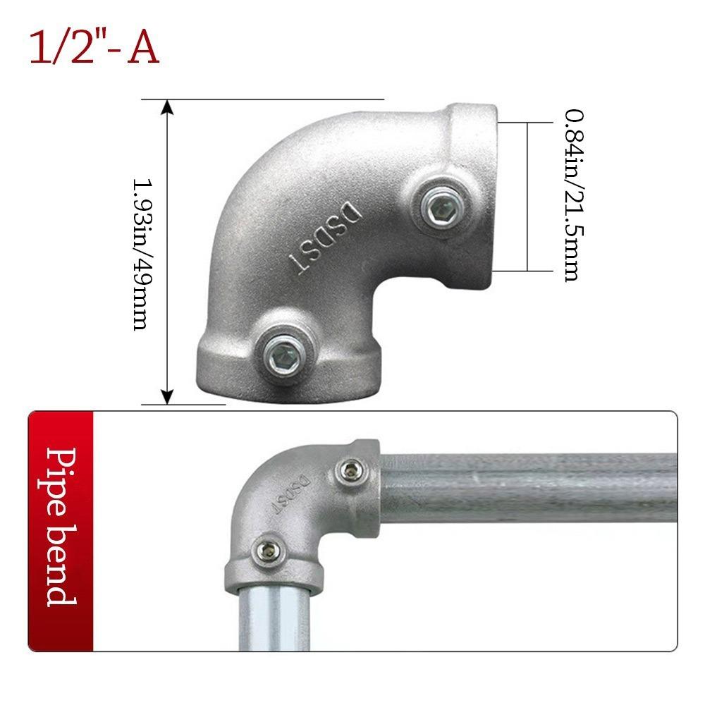 Aluminum Alloy Steel Frame Fasteners Fixed Buckle Circular Pipe Connector  Steel Tube Shelf