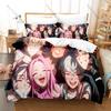 ALIEN STAGE Funda Nórdica + 2 Fundas de Almohada Popular Animación Musical Ivan Mizi Estampado Juego de Ropa de Cama Tejido Suave Decoración de Dormitorio Anime
