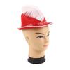 Unisex Cowboy Hat with Plume Decor Hat Christmas Felt Cowboy Jazz Children Hat