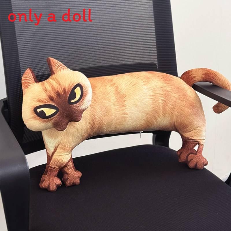 Cat Plush Toy Hanging Keychain With Cartoon Animal Design For Bag Decor And Gifts