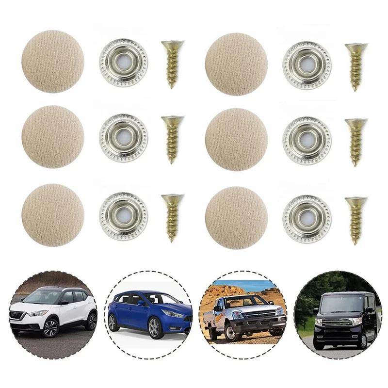 60PCS Headliner Repair Kit Roof Repair Snap Rivets Installation Tool Fixing For Car Interior Accessories Ceiling Sagging