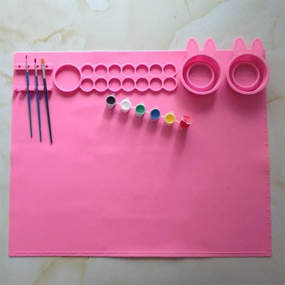 Hexagon Art Silicone Craft Mat Art Graffiti Painting Mat Silicone Painting Mat Clay Play Tools