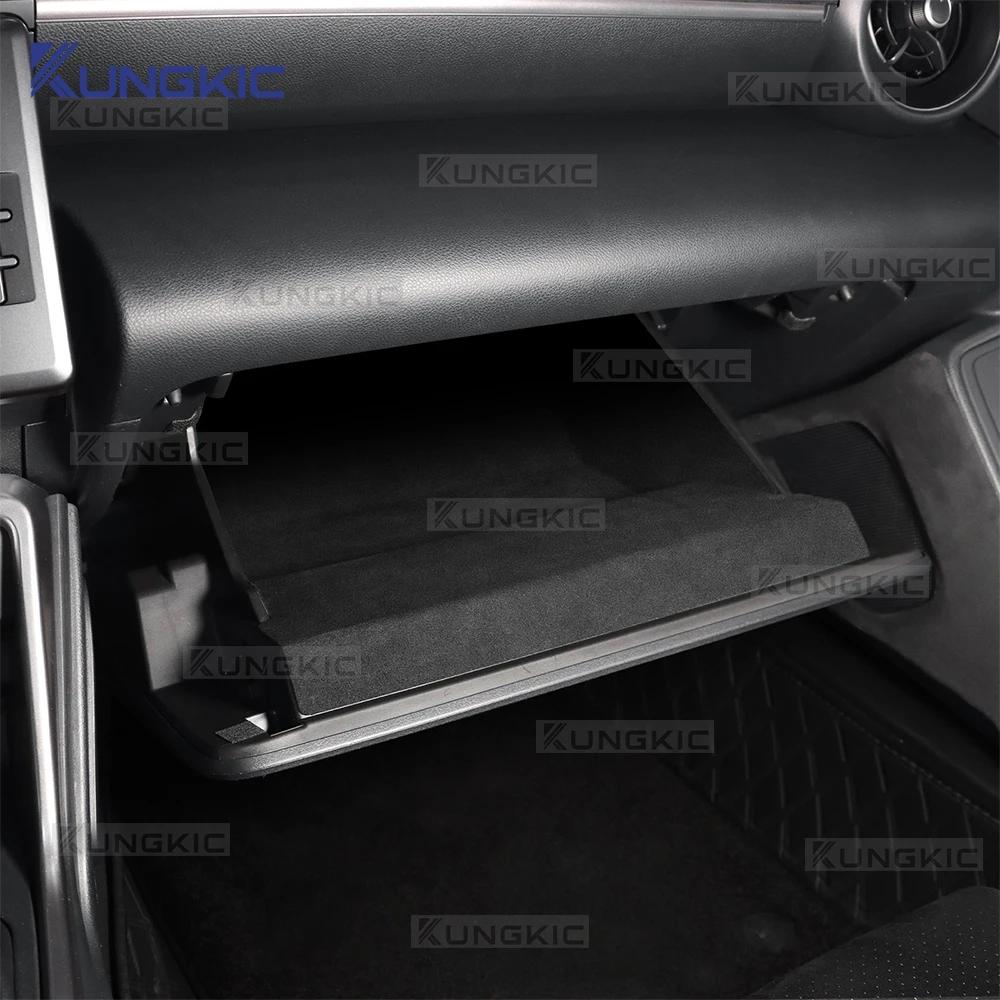 Suede Sticker Car Passenger Storage Cabinet Decor Interior Trim For Subaru ZD8 BRZ Toyota ZN8 GR86 2021 2022 2023 2024 2025 2026
