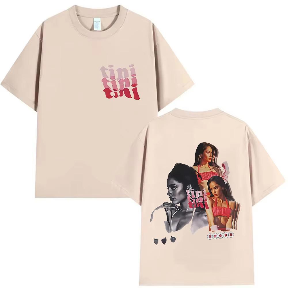 Singer TINI STOESSEL Futtura Tour Album Merch Tshirts UNISEXs Women Pop Music Short Sleeve Tshirts Fashion Summer Shirts