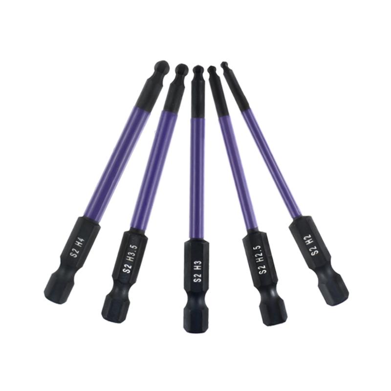 12Pcs Hex Allen Wrenches Drill Bit Set Allen Screwdriver Bit Hex Key Screwdriver Bit Set 1/4inch Maintenance Repair Tool