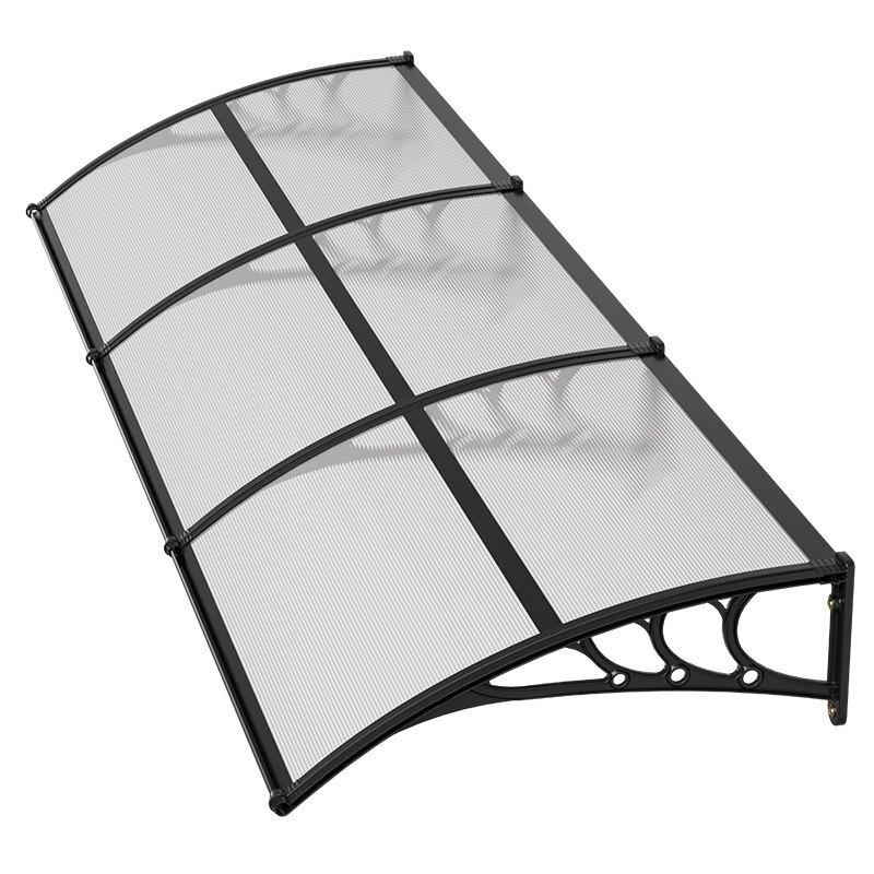 Awnings for Door Entrance, 38 X 117 In, Exterior Front Door Window Awnings with Drainage & ABS Bracket, Rain Snow Sun Protection, Overhang