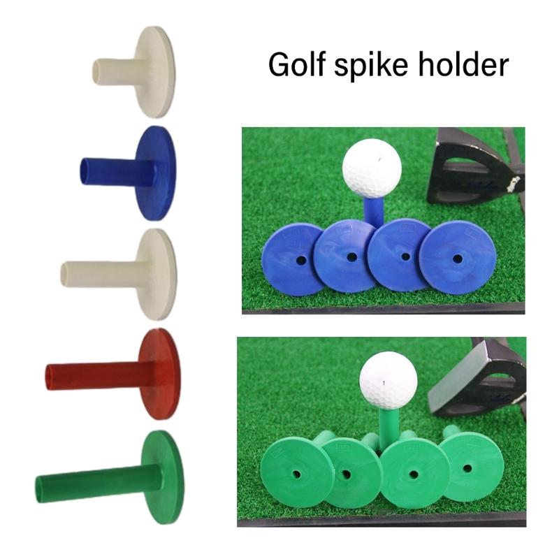 5Pcs Rubber Golfs Tees Indoor Outdoor Practice Golfball Holder High Performances Rubber Tees Holder for Driving Range