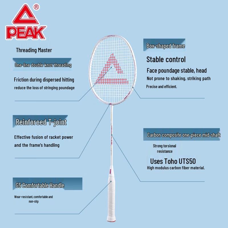 

Peak YY41438 Carbon-Aluminum Badminton Racket Pair