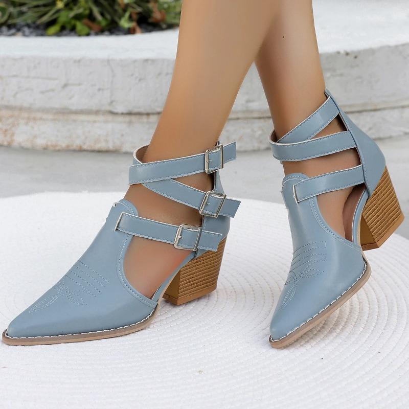 Women's Sandals 2025 New Fashion Casual Ladies Pointed Toe Sexy Soft Leather High Heels Comfortable Women Shoes Heeled Sandal
