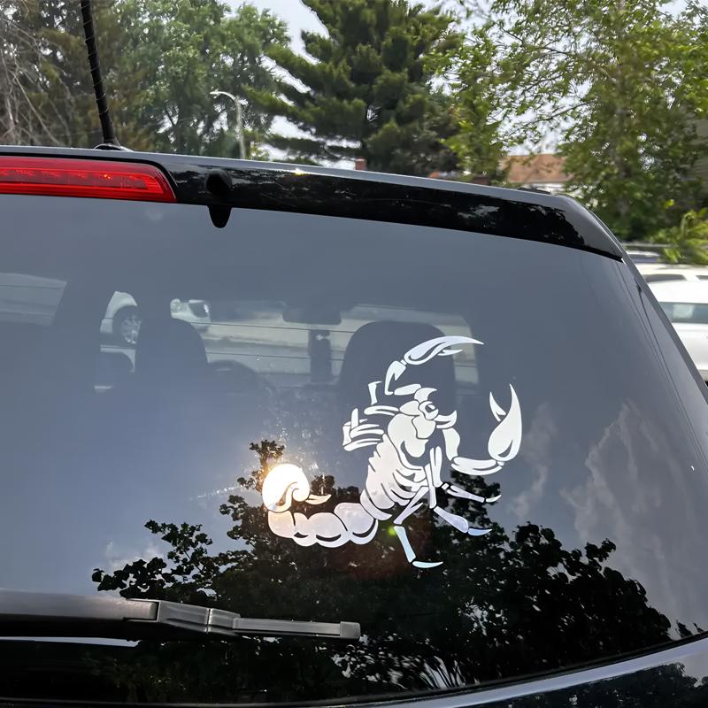 Cool dual wielding scorpions creative&funny stickers for cartoon fans&lover,high quality for car trucks motorcycles & laptops