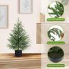 Artificial Norfolk Pine Tree Real Touch Faux Potted Christmas Tree for Entryway Living Room Office Apartment Holiday Indoor Outdoor Decoration